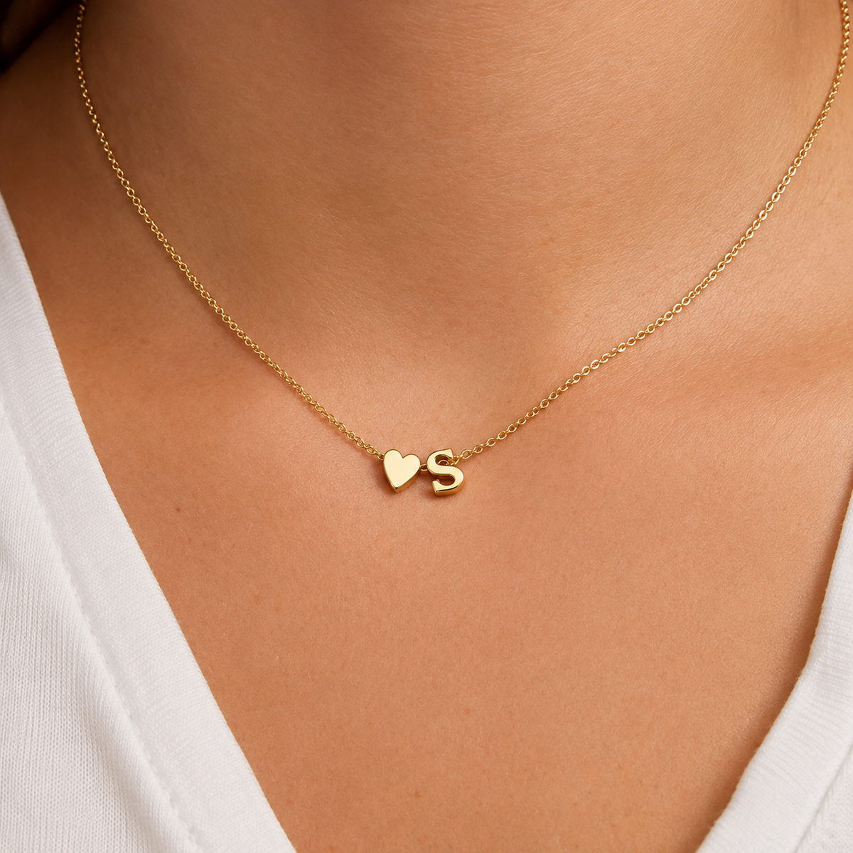 'Sweetheart' Initial Necklace