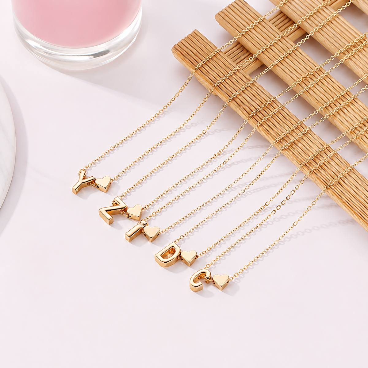 'Sweetheart' Initial Necklace