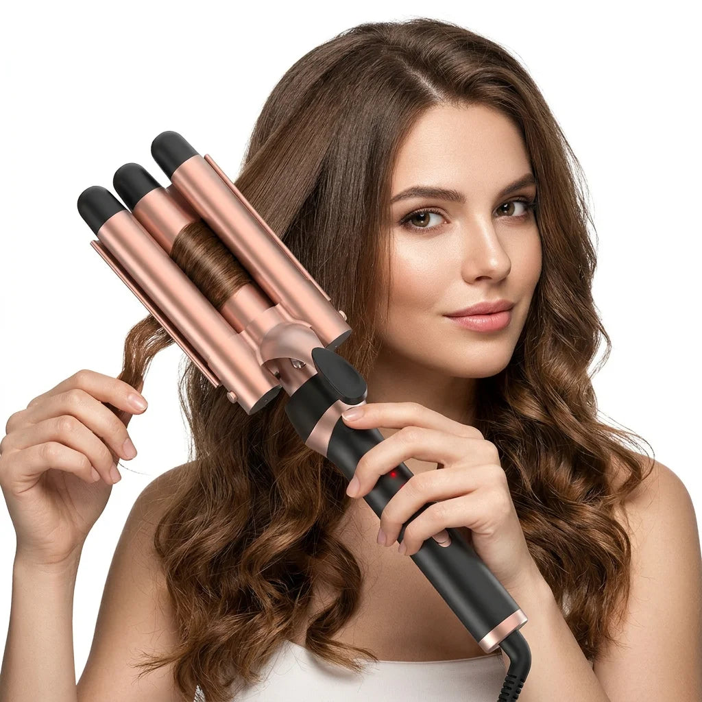 Curling Iron Set with 5 Attachments - Alurani