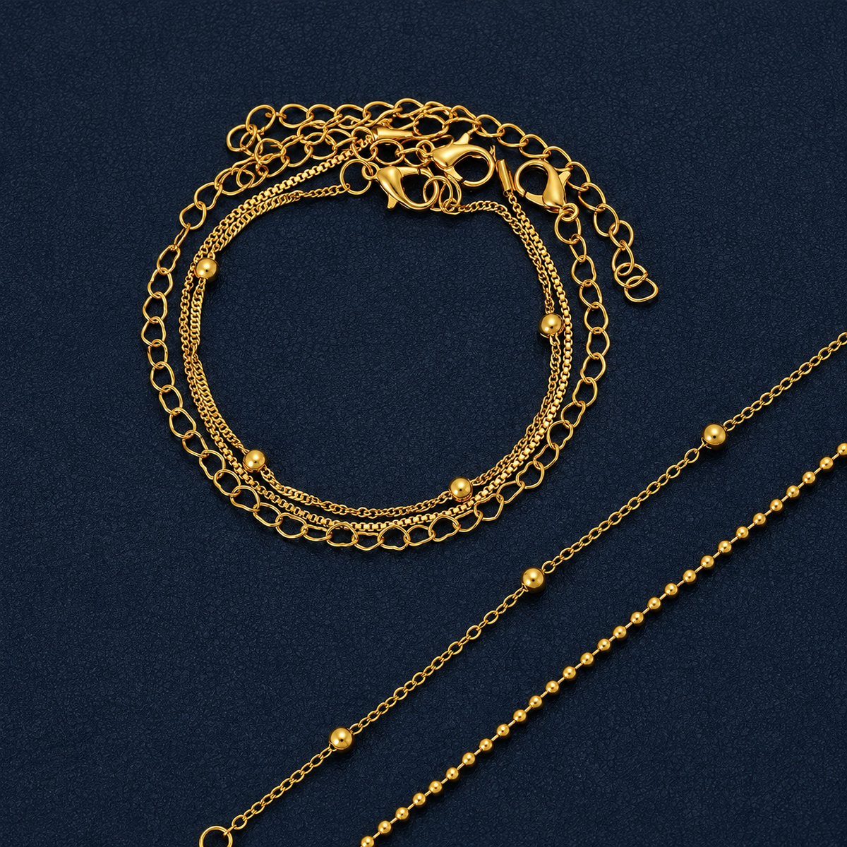 'Love & Chains' 5 Bracelet Set