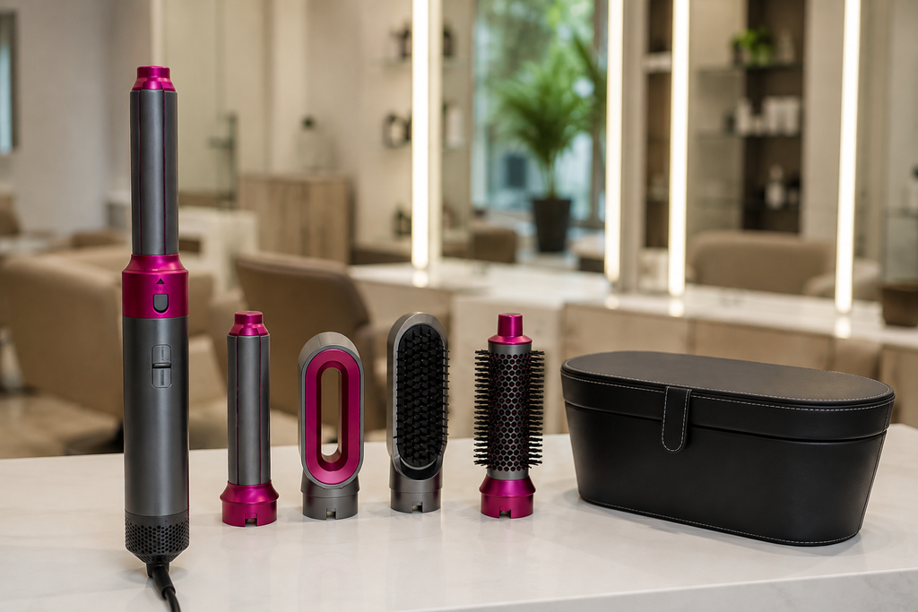 5-in-1 Hair Dryer Brush & Styler - Blow Dry, Curl, Straighten & Volumize in One Tool - Alurani