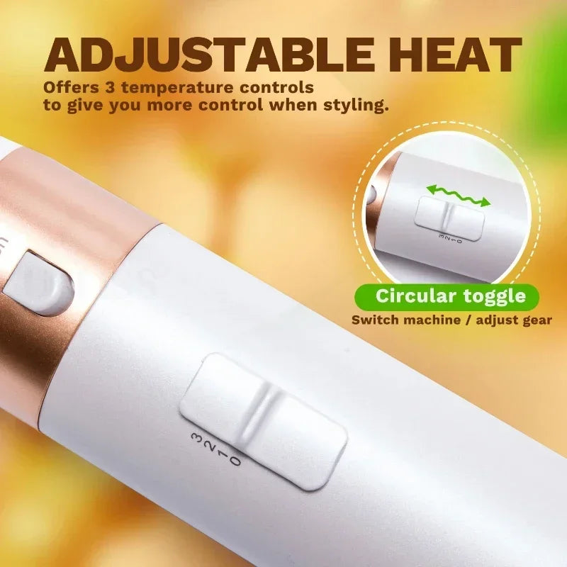 5-in-1 Hair Dryer Brush & Styler - Blow Dry, Curl, Straighten & Volumize in One Tool - Alurani