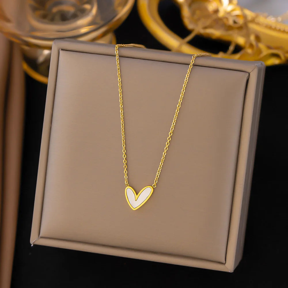 'Inked' Heart Necklace